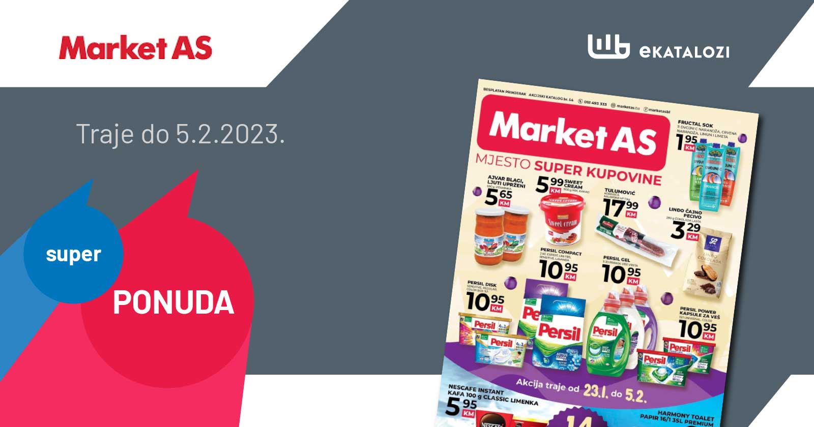 market as katalog januar i februar 2023. nova market as akcija traje od 23.1. do 5.2.2023.